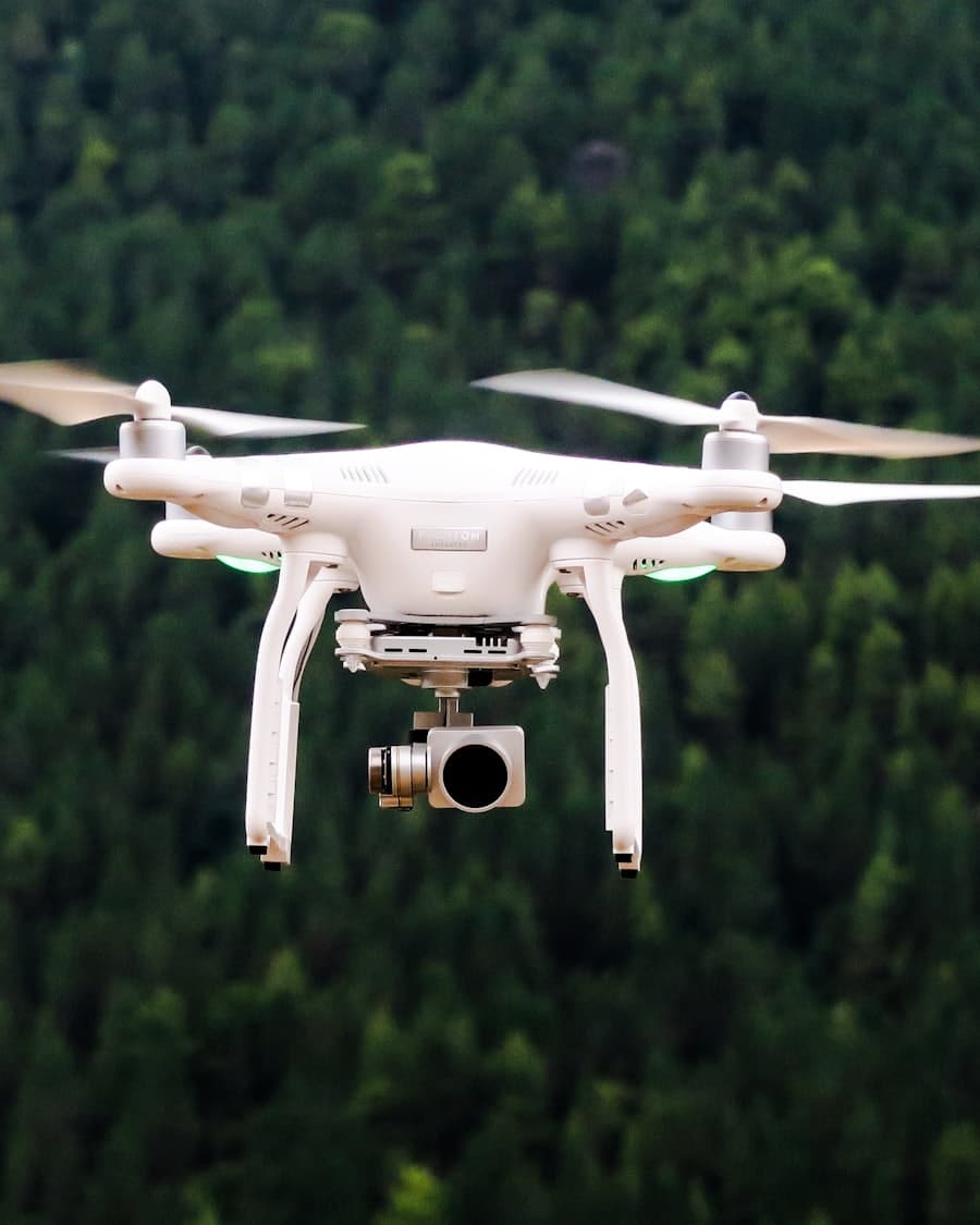 Skyline drone in flight