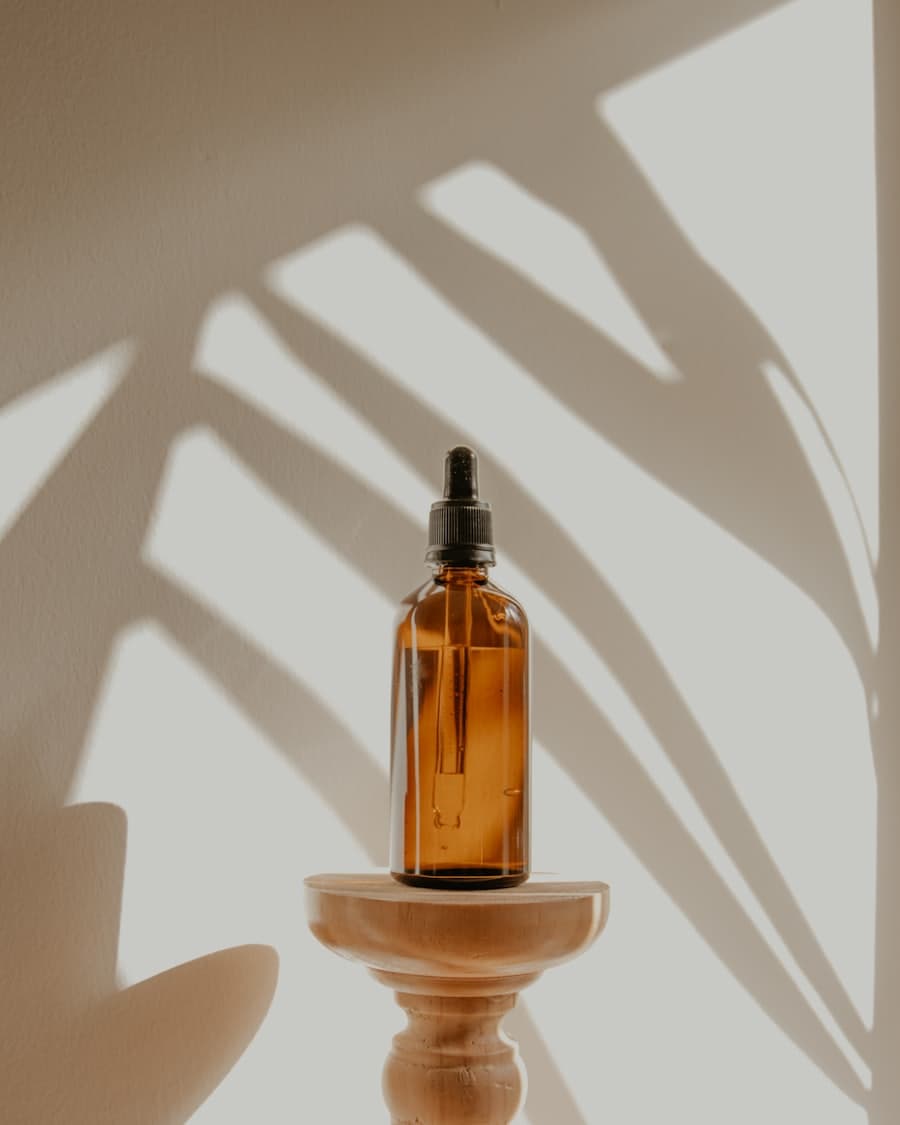 Cold-pressed body oil bottle